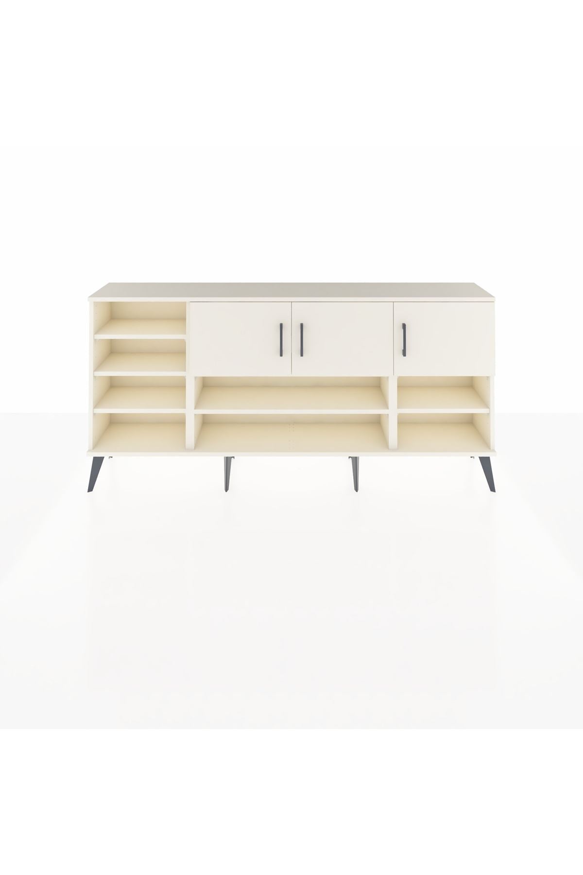 Arges Konsol 9 Raflı 3 Kapaklı 176x30x83 - S148M049V06A