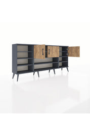 Arges Konsol 9 Raflı 3 Kapaklı 176x30x83 - S148M049V11A