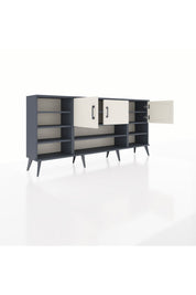Arges Konsol 9 Raflı 3 Kapaklı 176x30x83 - S148M049V13A
