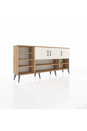 Arges Konsol 9 Raflı 3 Kapaklı 176x30x83 - S148M049V22A