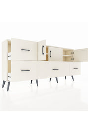 Arges Konsol 4 Raflı 4 Çekmeceli 3 Kapaklı 176x30x83 - S148M050V04A