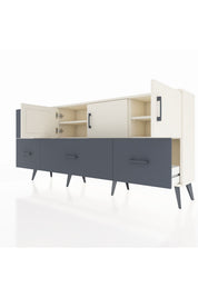 Arges Konsol 4 Raflı 4 Çekmeceli 3 Kapaklı 176x30x83 - S148M050V05A