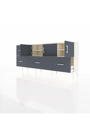 Arges Konsol 4 Raflı 4 Çekmeceli 3 Kapaklı 176x30x83 - S148M050V08A