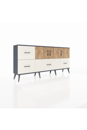 Arges Konsol 4 Raflı 4 Çekmeceli 3 Kapaklı 176x30x83 - S148M050V10A