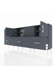 Arges Konsol 4 Raflı 4 Çekmeceli 3 Kapaklı 176x30x83 - S148M050V17A