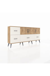 Arges Konsol 4 Raflı 4 Çekmeceli 3 Kapaklı 176x30x83 - S148M050V19A