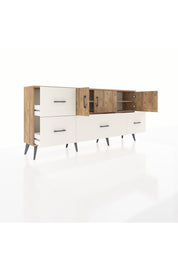 Arges Konsol 4 Raflı 4 Çekmeceli 3 Kapaklı 176x30x83 - S148M050V19A
