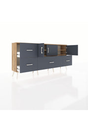 Arges Konsol 4 Raflı 4 Çekmeceli 3 Kapaklı 176x30x83 - S148M050V26A