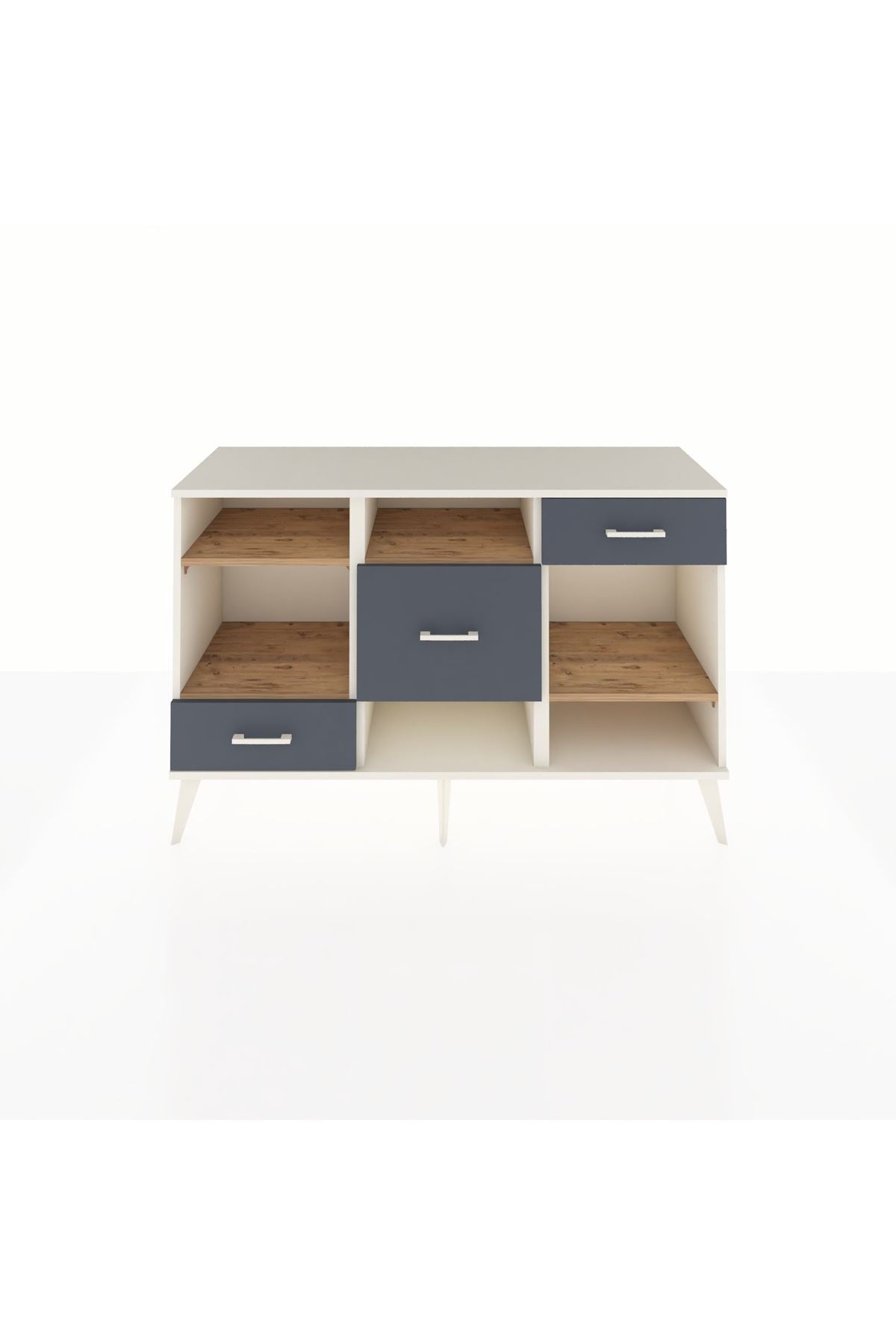 Kronos Konsol 4 Raflı 3 Çekmeceli 132x59x83 - S606M001V02C
