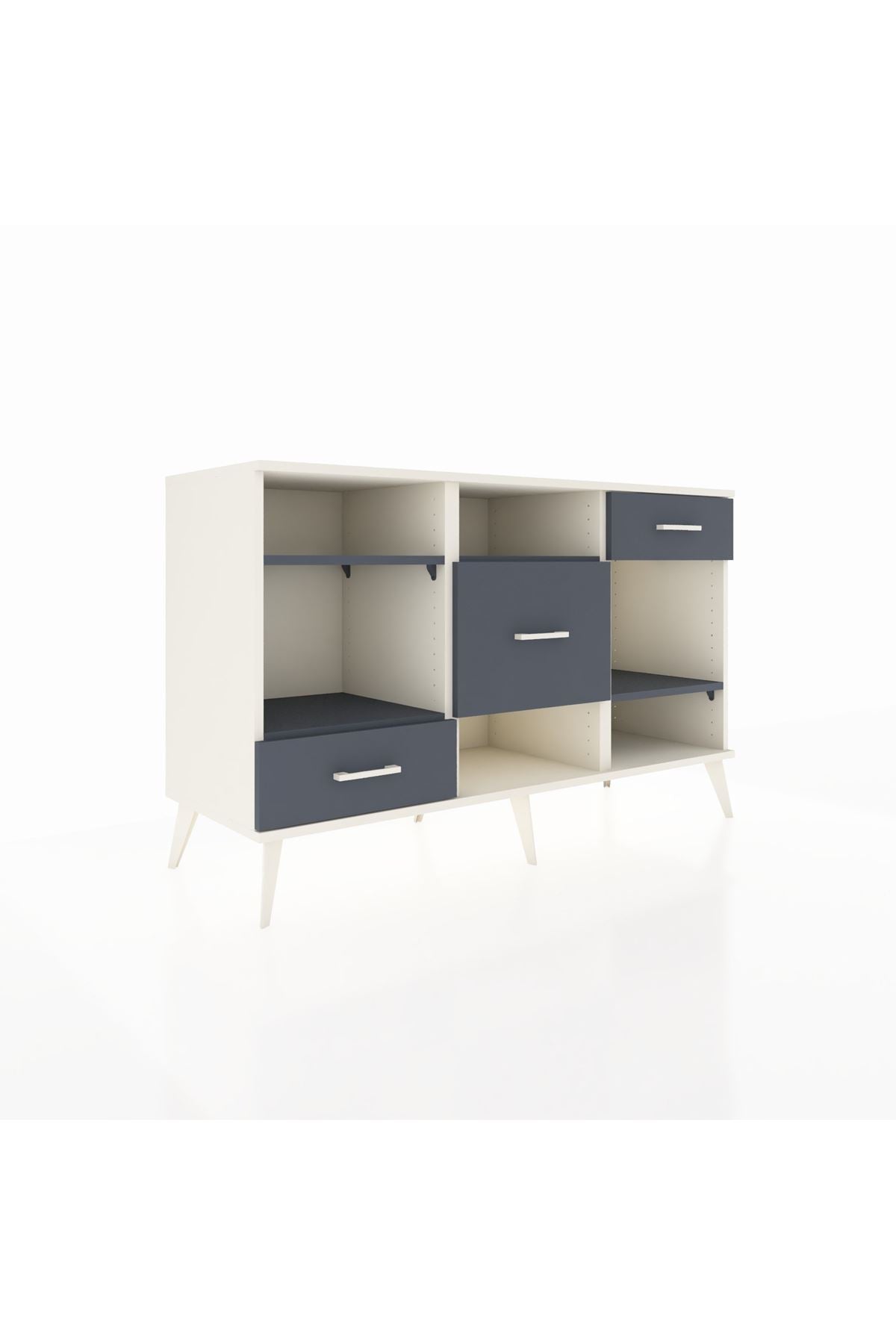 Kronos Konsol 4 Raflı 3 Çekmeceli 132x59x83 - S606M001V08C