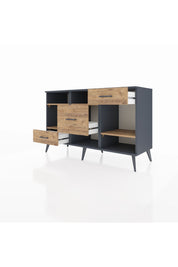 Kronos Konsol 4 Raflı 3 Çekmeceli 132x59x83 - S606M001V12C