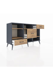Kronos Konsol 4 Raflı 3 Çekmeceli 132x59x83 - S606M001V12C