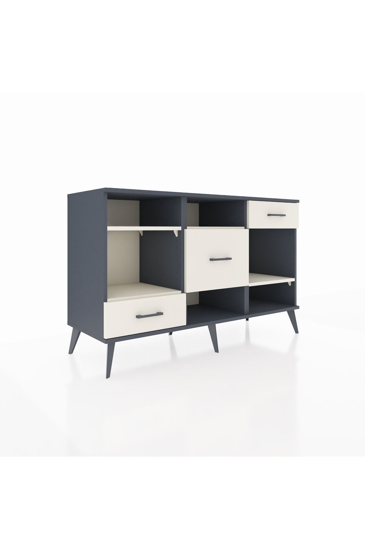 Kronos Konsol 4 Raflı 3 Çekmeceli 132x59x83 - S606M001V13C