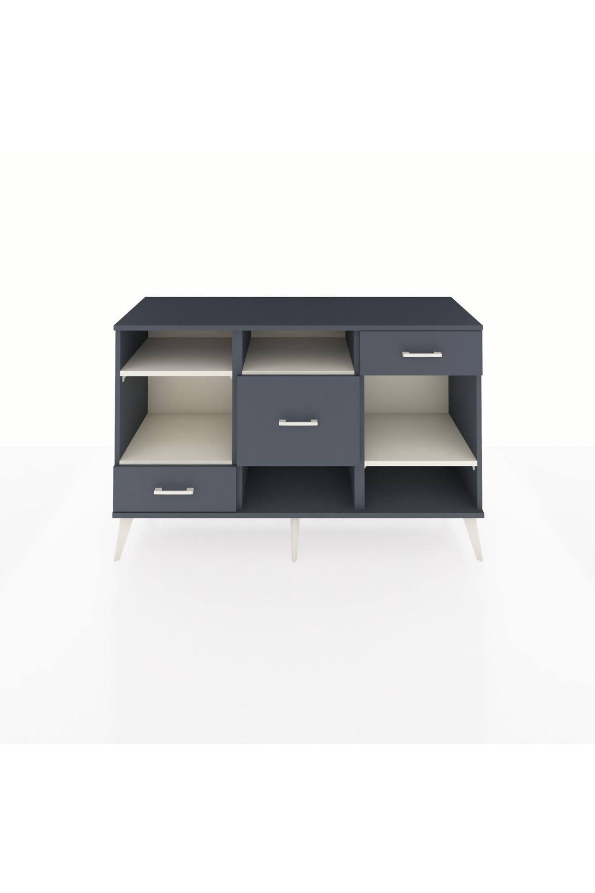 Kronos Konsol 4 Raflı 3 Çekmeceli 132x59x83 - S606M001V14C
