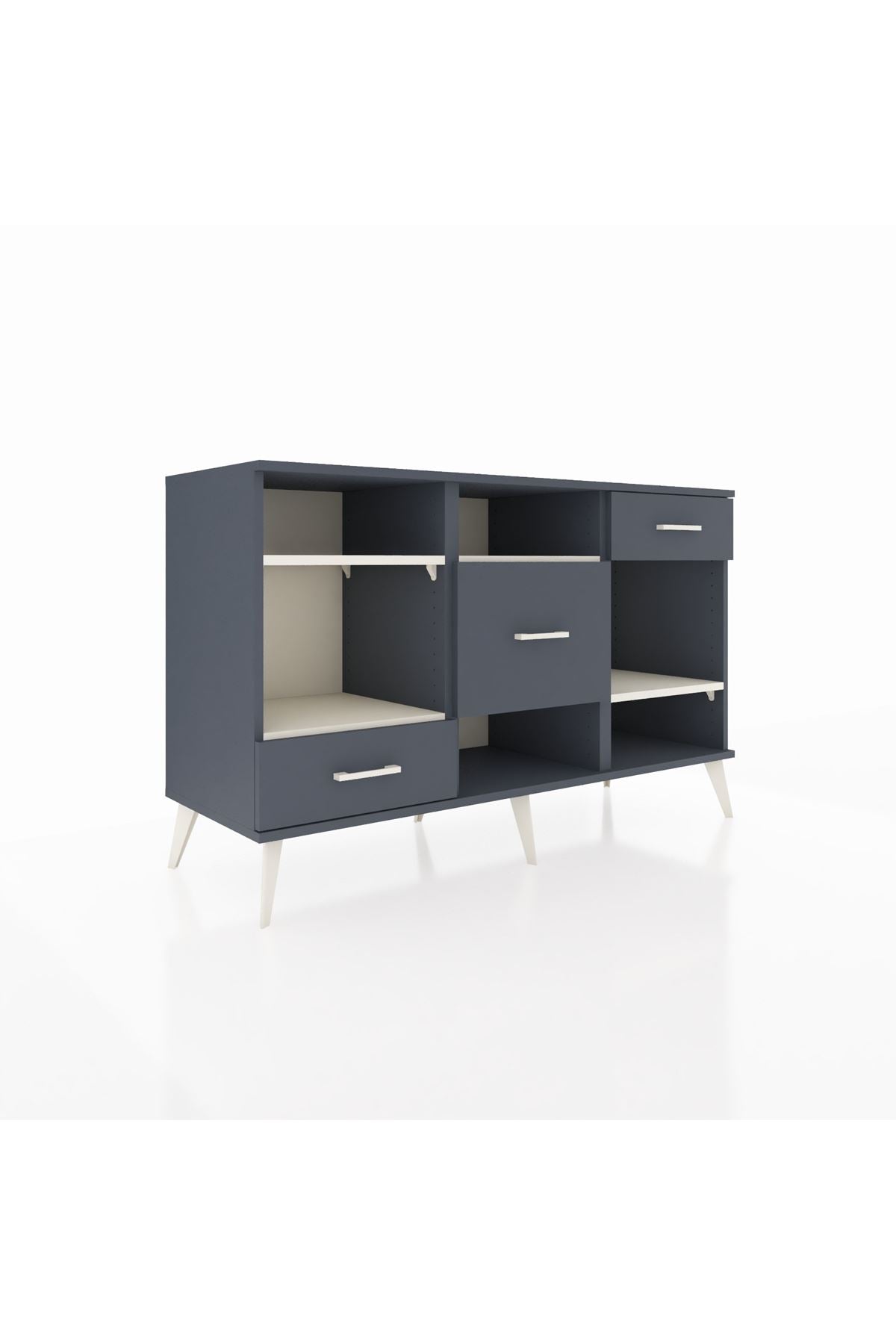 Kronos Konsol 4 Raflı 3 Çekmeceli 132x59x83 - S606M001V14C