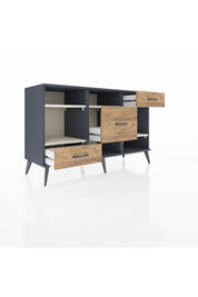 Kronos Konsol 4 Raflı 3 Çekmeceli 132x59x83 - S606M001V15C