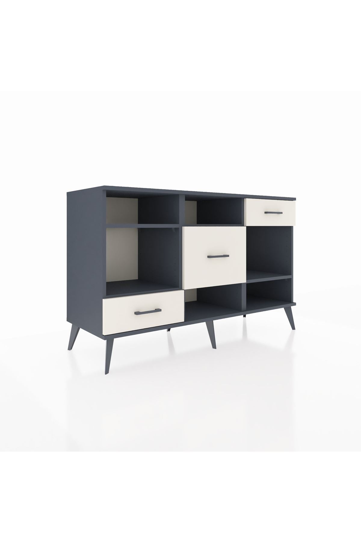 Kronos Konsol 4 Raflı 3 Çekmeceli 132x59x83 - S606M001V16C
