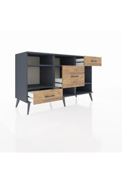 Kronos Konsol 4 Raflı 3 Çekmeceli 132x59x83 - S606M001V18C