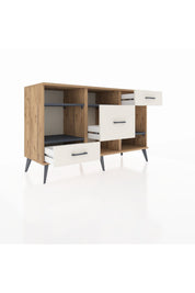 Kronos Konsol 4 Raflı 3 Çekmeceli 132x59x83 - S606M001V25C