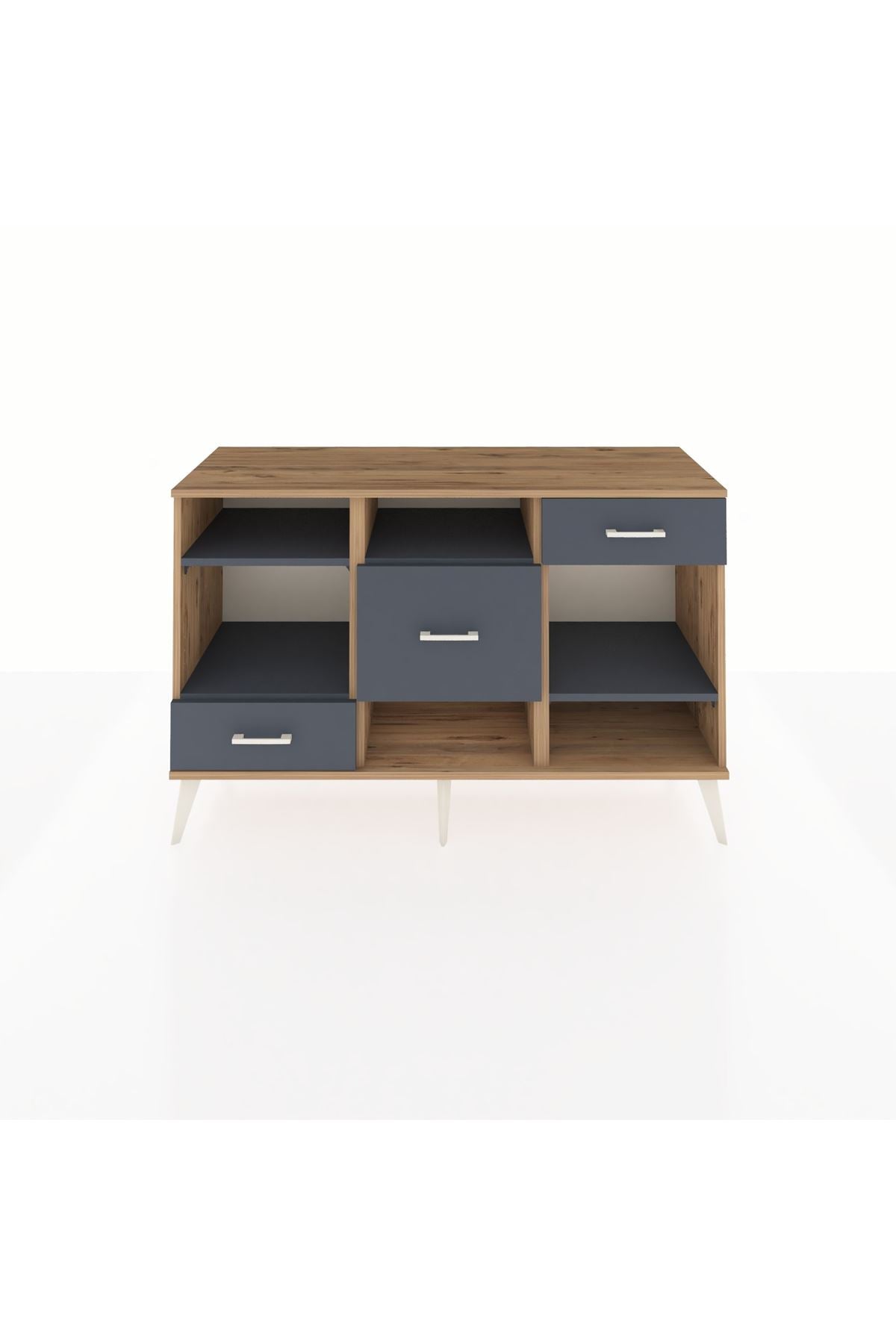 Kronos Konsol 4 Raflı 3 Çekmeceli 132x59x83 - S606M001V26C