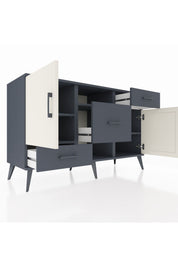 Kronos Konsol 4 Raflı 3 Çekmeceli 2 Kapaklı 132x59x83 - S606M002V14C