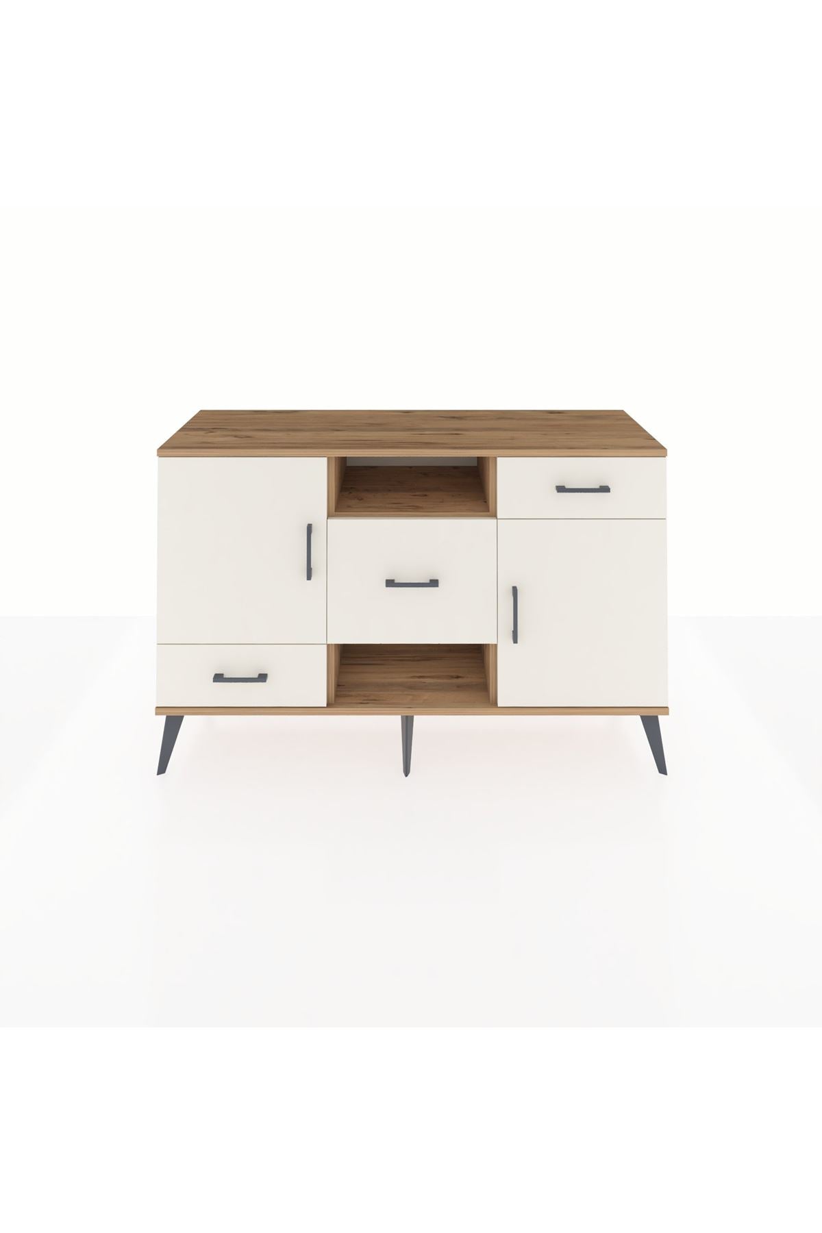 Kronos Konsol 4 Raflı 3 Çekmeceli 2 Kapaklı 132x59x83 - S606M002V22C