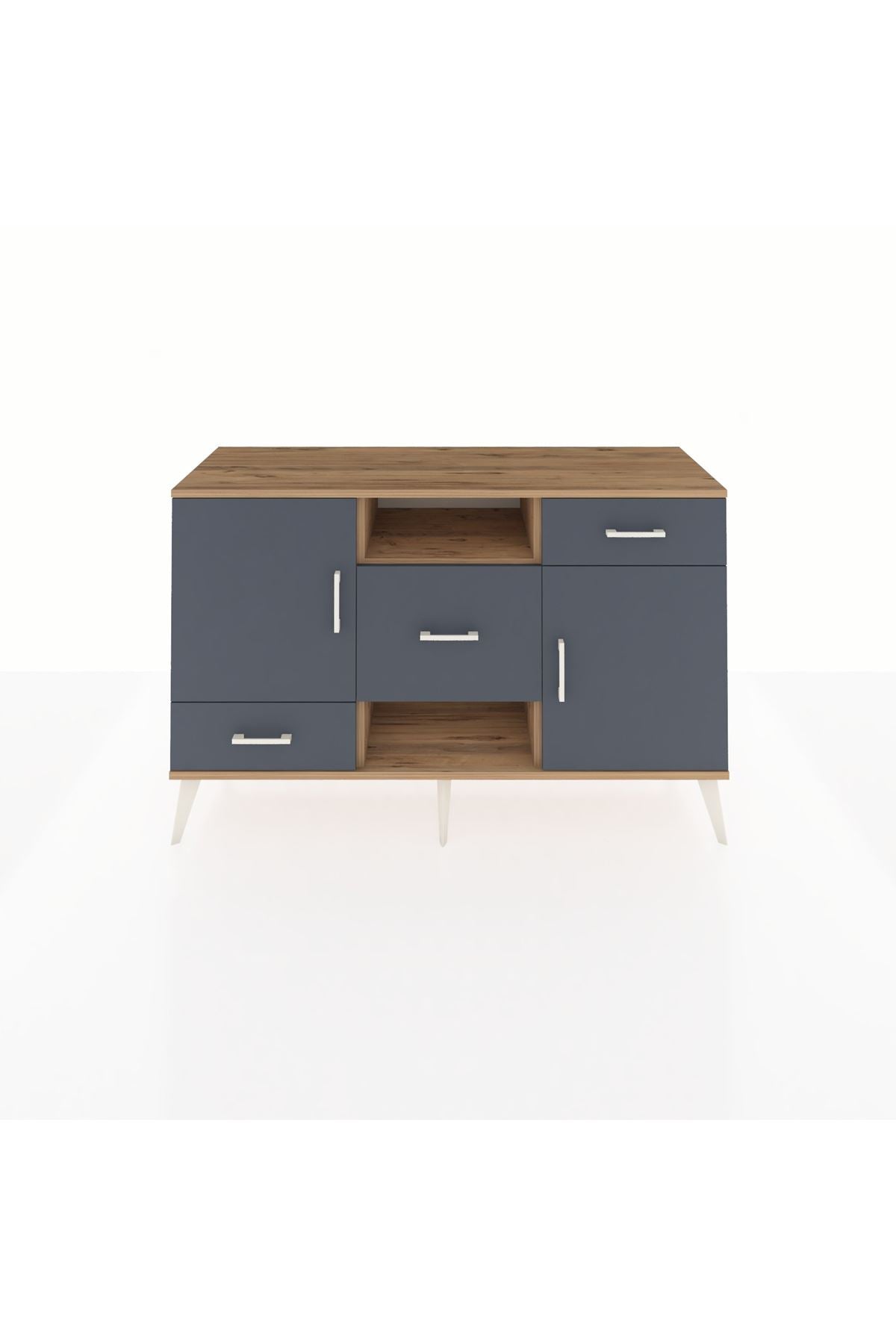Kronos Konsol 4 Raflı 3 Çekmeceli 2 Kapaklı 132x59x83 - S606M002V26C