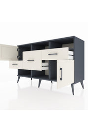 Kronos Konsol 3 Raflı 3 Çekmeceli 2 Kapaklı 132x59x83 - S606M003V13C