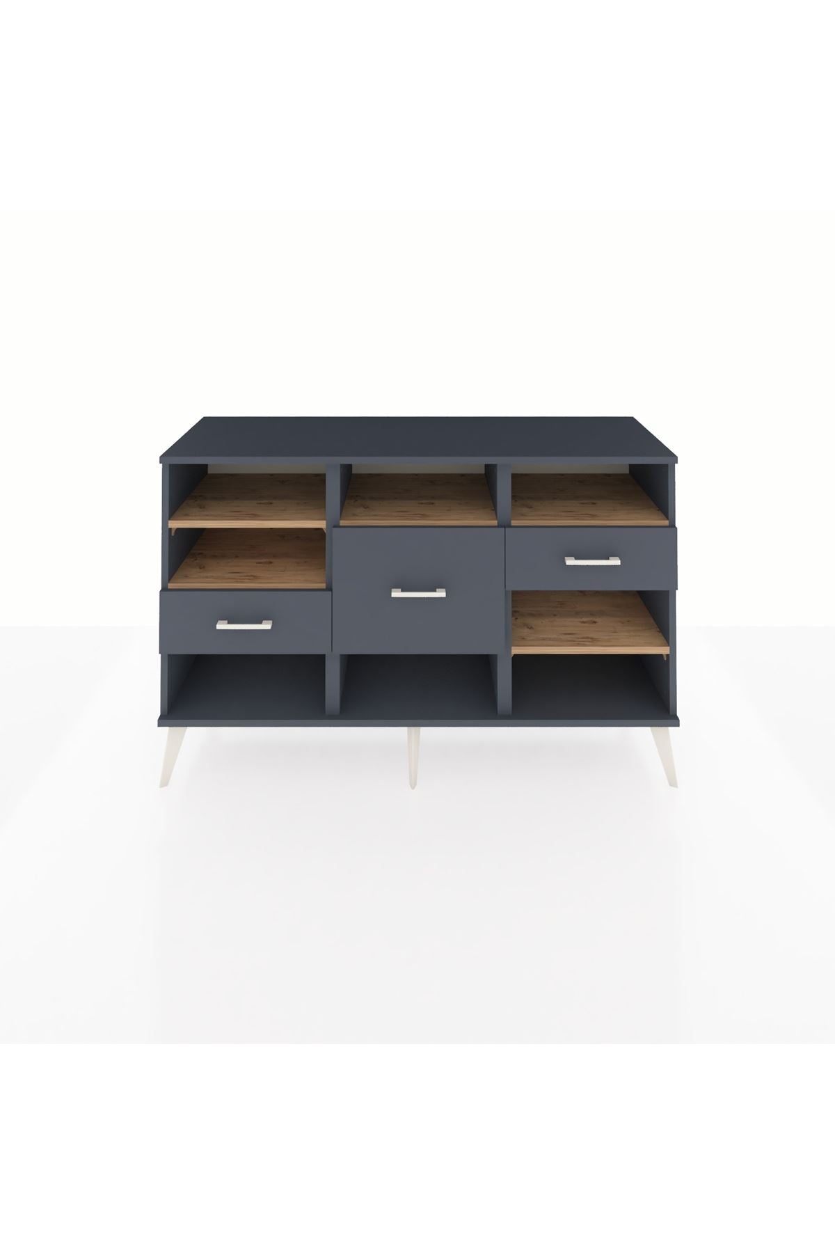 Kronos Konsol 5 Raflı 3 Çekmeceli 132x59x83 - S606M004V11C