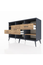 Kronos Konsol 5 Raflı 3 Çekmeceli 132x59x83 - S606M004V12C