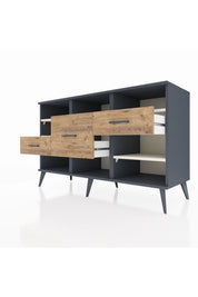 Kronos Konsol 5 Raflı 3 Çekmeceli 132x59x83 - S606M004V15C