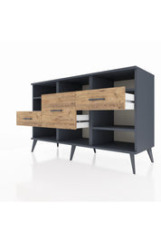 Kronos Konsol 5 Raflı 3 Çekmeceli 132x59x83 - S606M004V18C