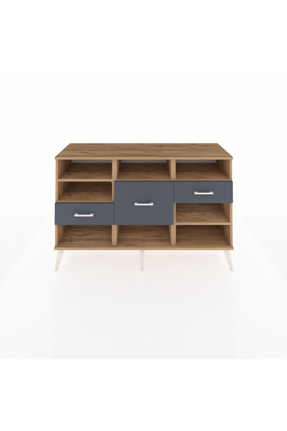 Kronos Konsol 5 Raflı 3 Çekmeceli 132x59x83 - S606M004V20C