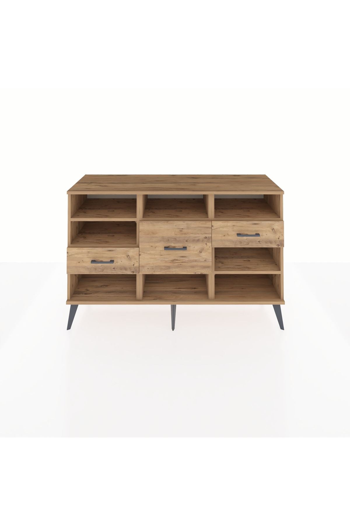 Kronos Konsol 5 Raflı 3 Çekmeceli 132x59x83 - S606M004V21C
