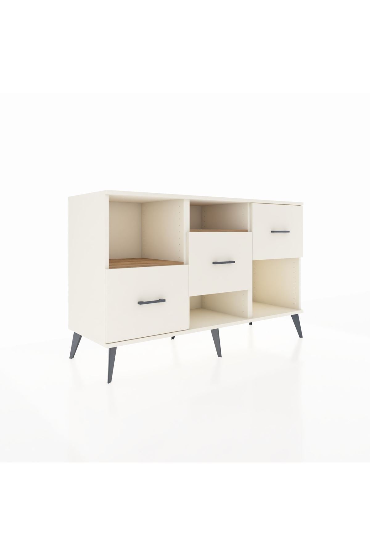 Kronos Konsol 2 Raflı 3 Çekmeceli 132x59x83 - S606M005V01C