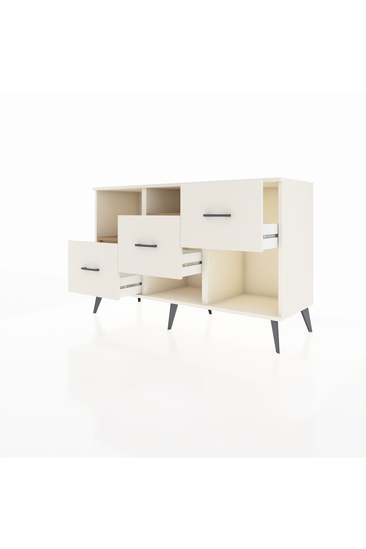 Kronos Konsol 2 Raflı 3 Çekmeceli 132x59x83 - S606M005V01C