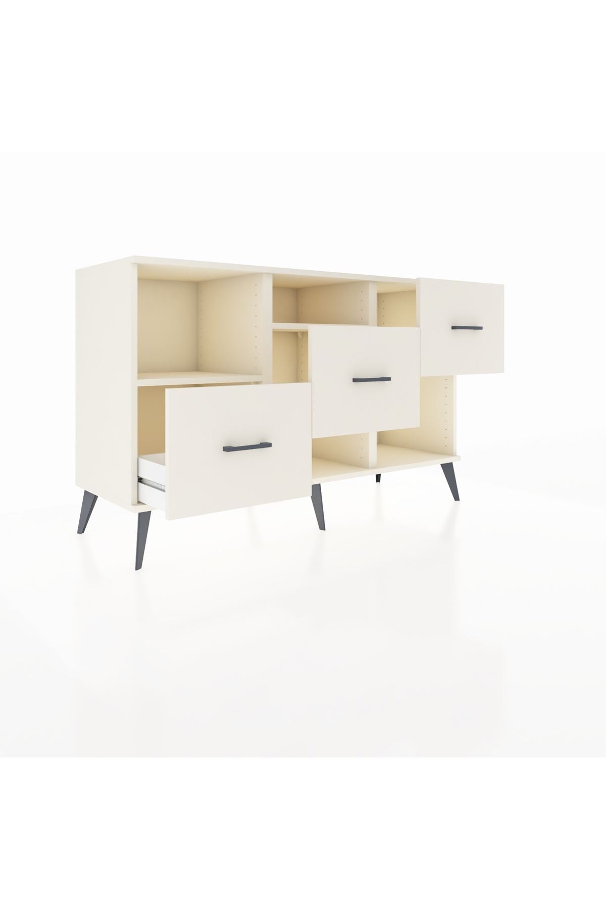 Kronos Konsol 2 Raflı 3 Çekmeceli 132x59x83 - S606M005V04C