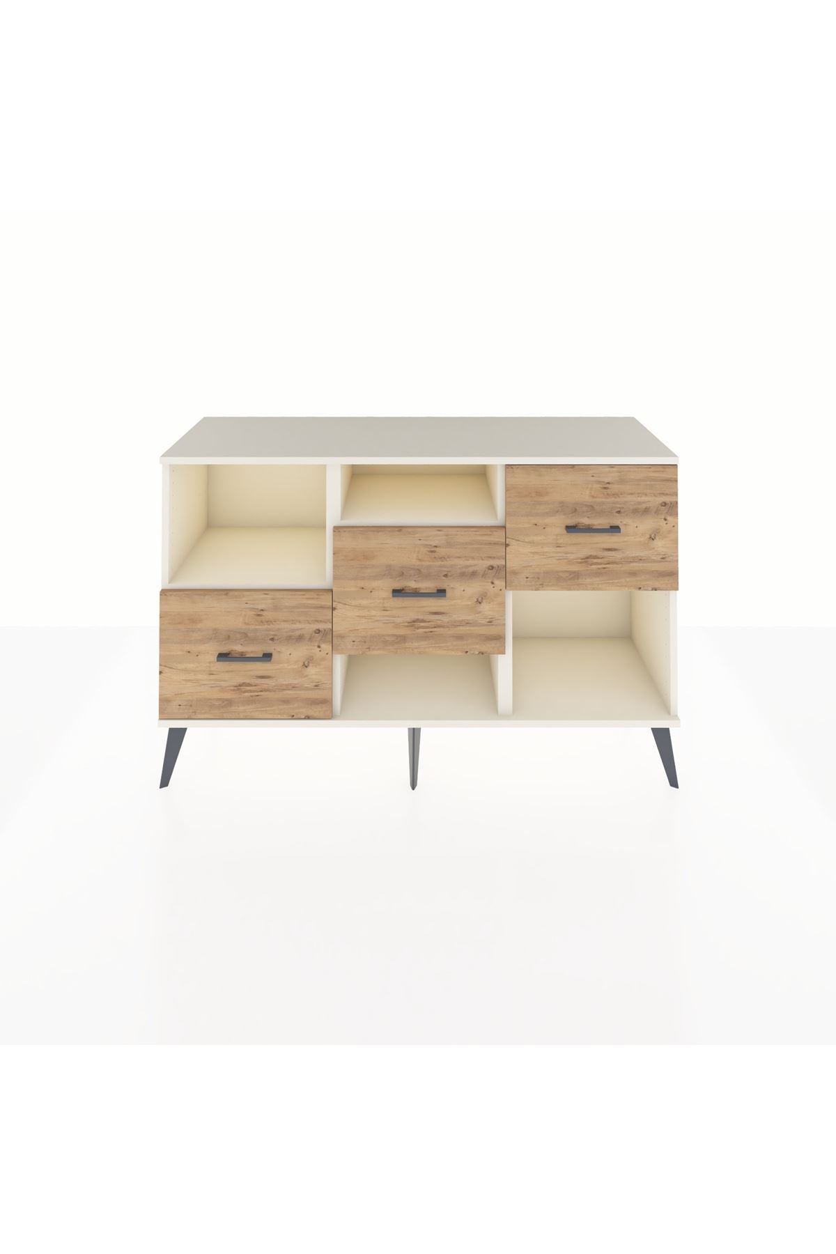 Kronos Konsol 2 Raflı 3 Çekmeceli 132x59x83 - S606M005V06C