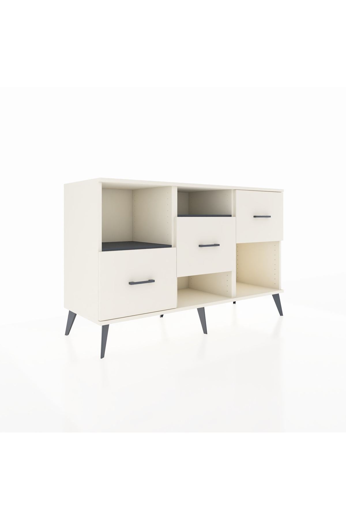 Kronos Konsol 2 Raflı 3 Çekmeceli 132x59x83 - S606M005V07C