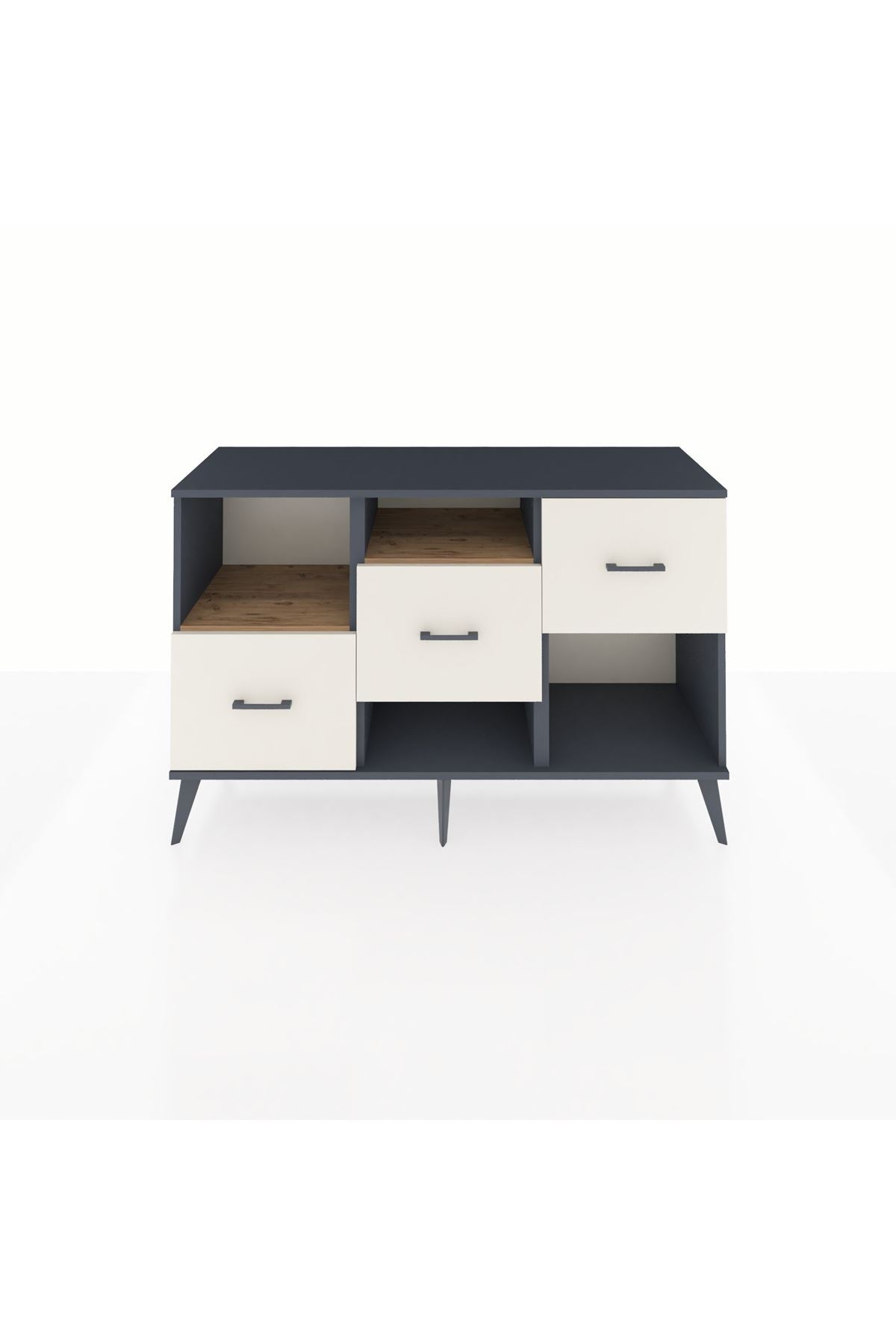 Kronos Konsol 2 Raflı 3 Çekmeceli 132x59x83 - S606M005V10C