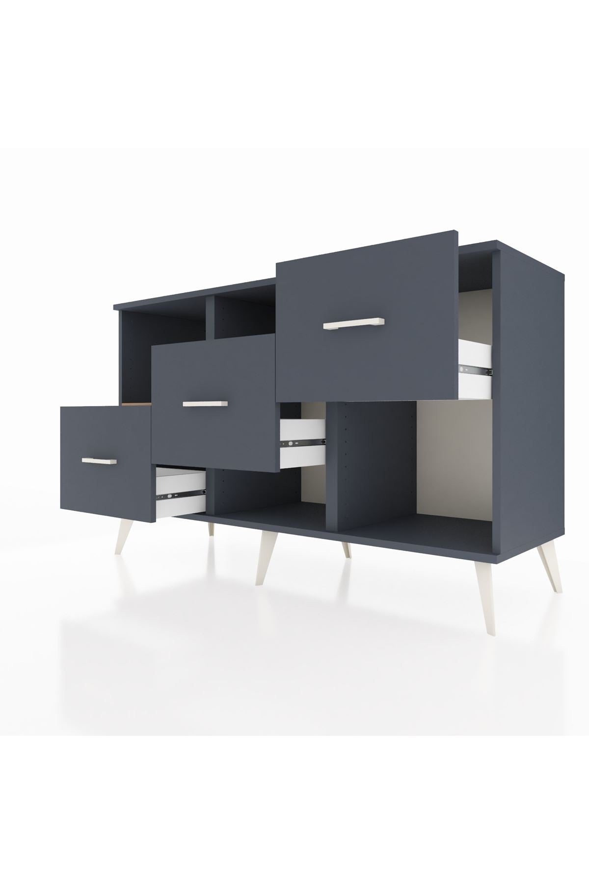 Kronos Konsol 2 Raflı 3 Çekmeceli 132x59x83 - S606M005V11C
