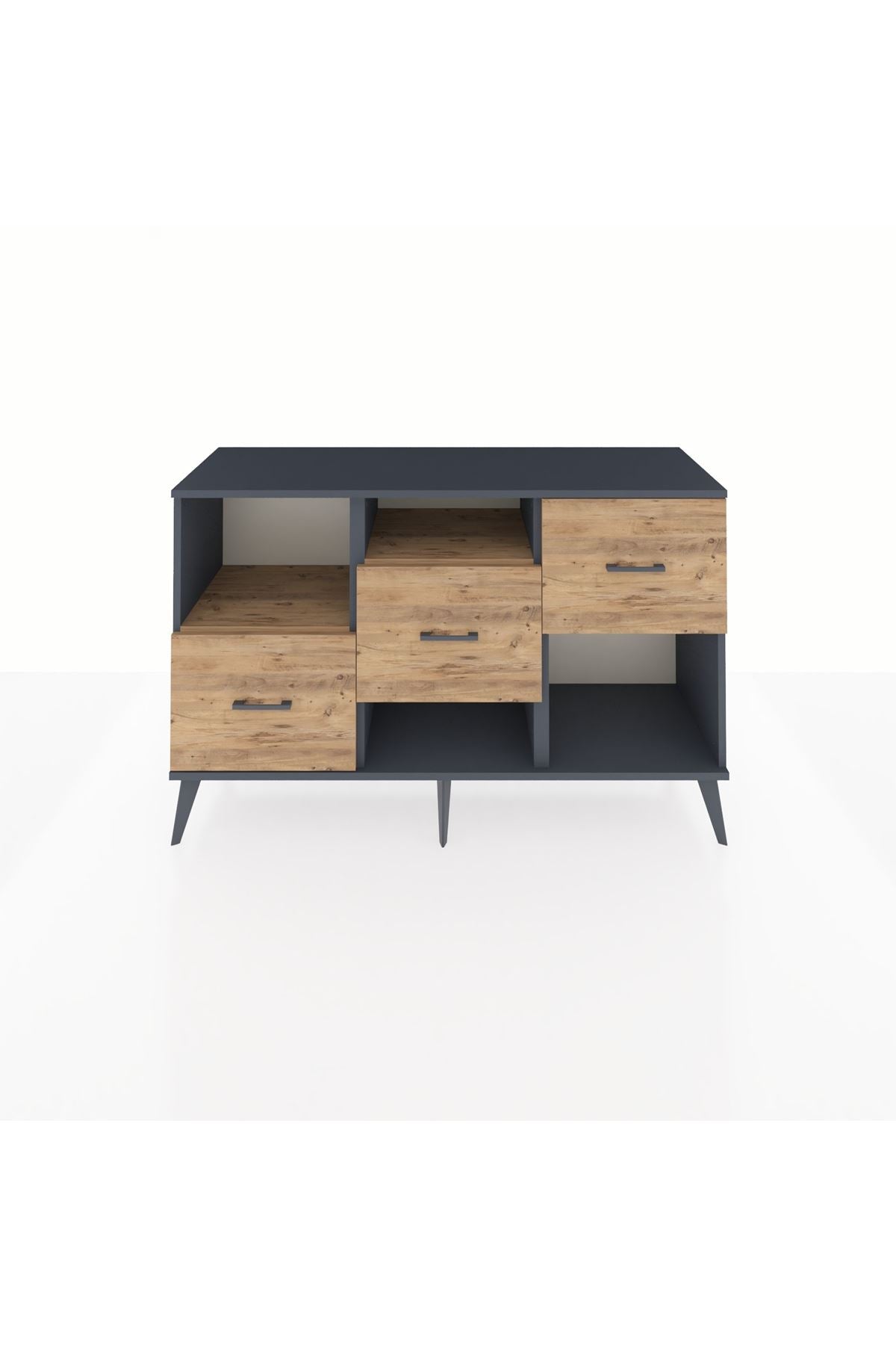 Kronos Konsol 2 Raflı 3 Çekmeceli 132x59x83 - S606M005V12C