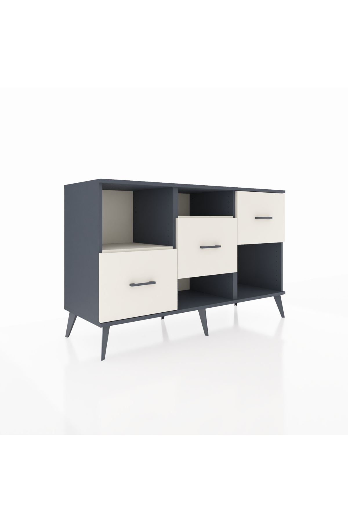 Kronos Konsol 2 Raflı 3 Çekmeceli 132x59x83 - S606M005V13C