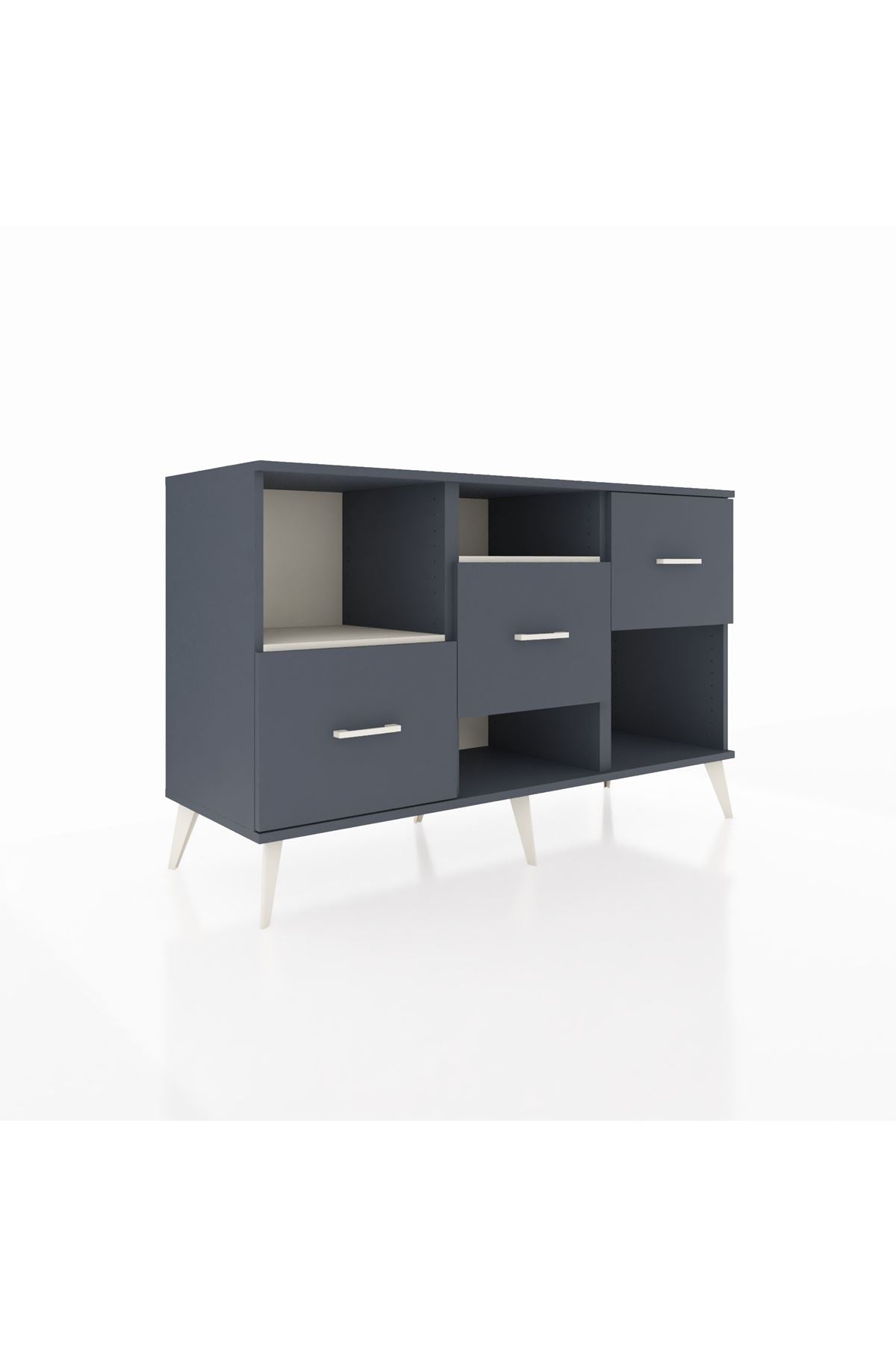 Kronos Konsol 2 Raflı 3 Çekmeceli 132x59x83 - S606M005V14C