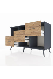 Kronos Konsol 2 Raflı 3 Çekmeceli 132x59x83 - S606M005V15C