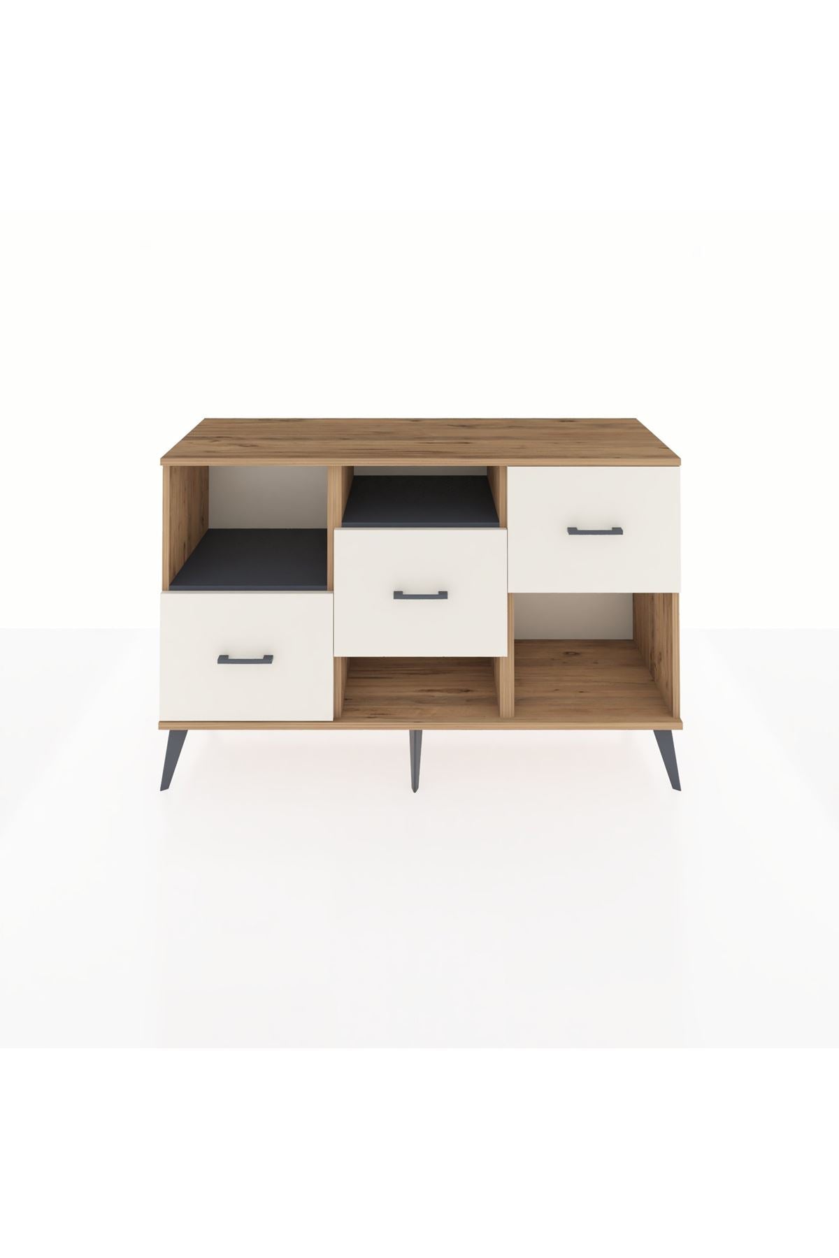Kronos Konsol 2 Raflı 3 Çekmeceli 132x59x83 - S606M005V25C