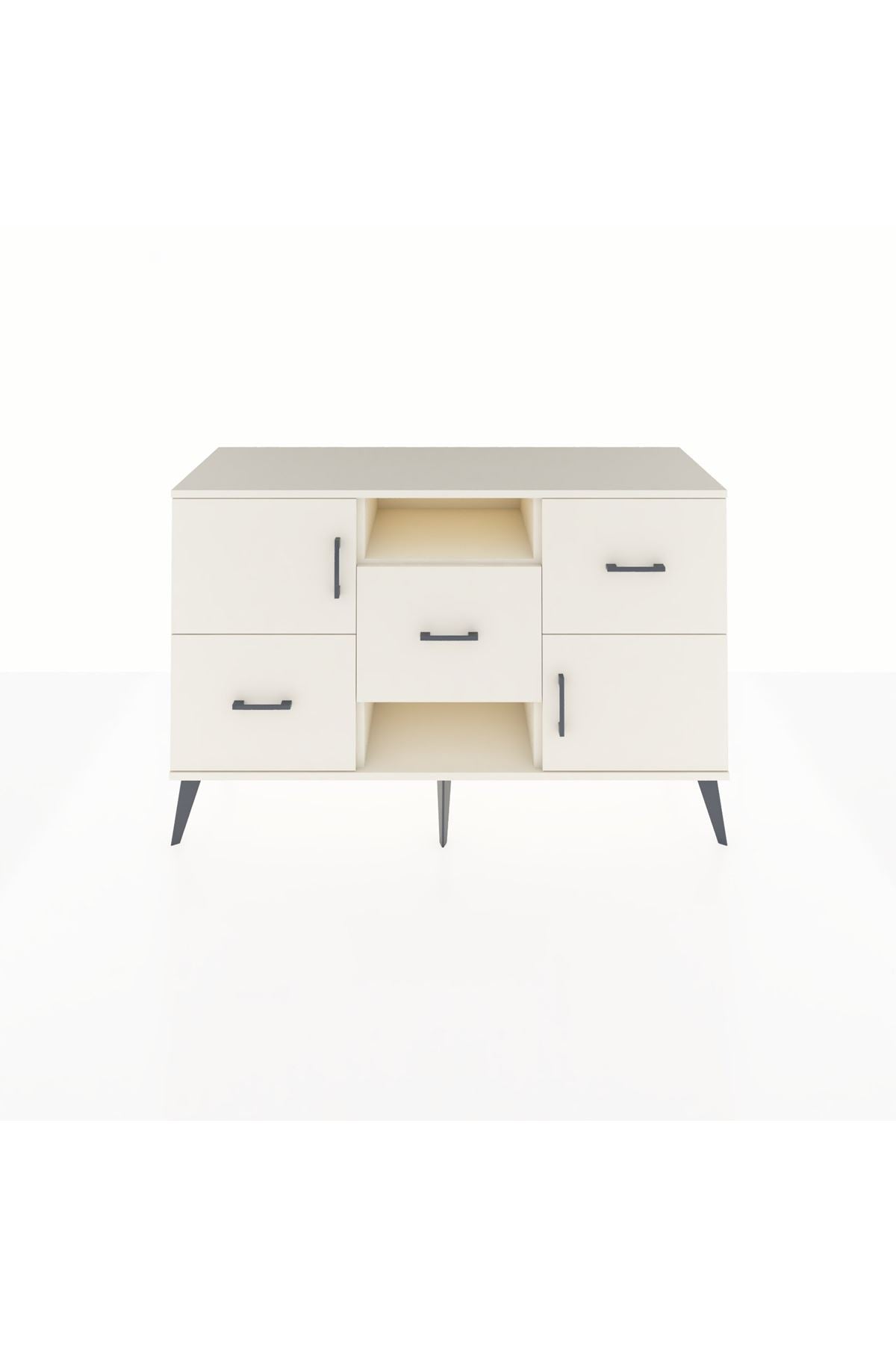 Kronos Konsol 2 Raflı 3 Çekmeceli 2 Kapaklı 132x59x83 - S606M006V04C