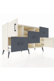 Kronos Konsol 2 Raflı 3 Çekmeceli 2 Kapaklı 132x59x83 - S606M006V05C