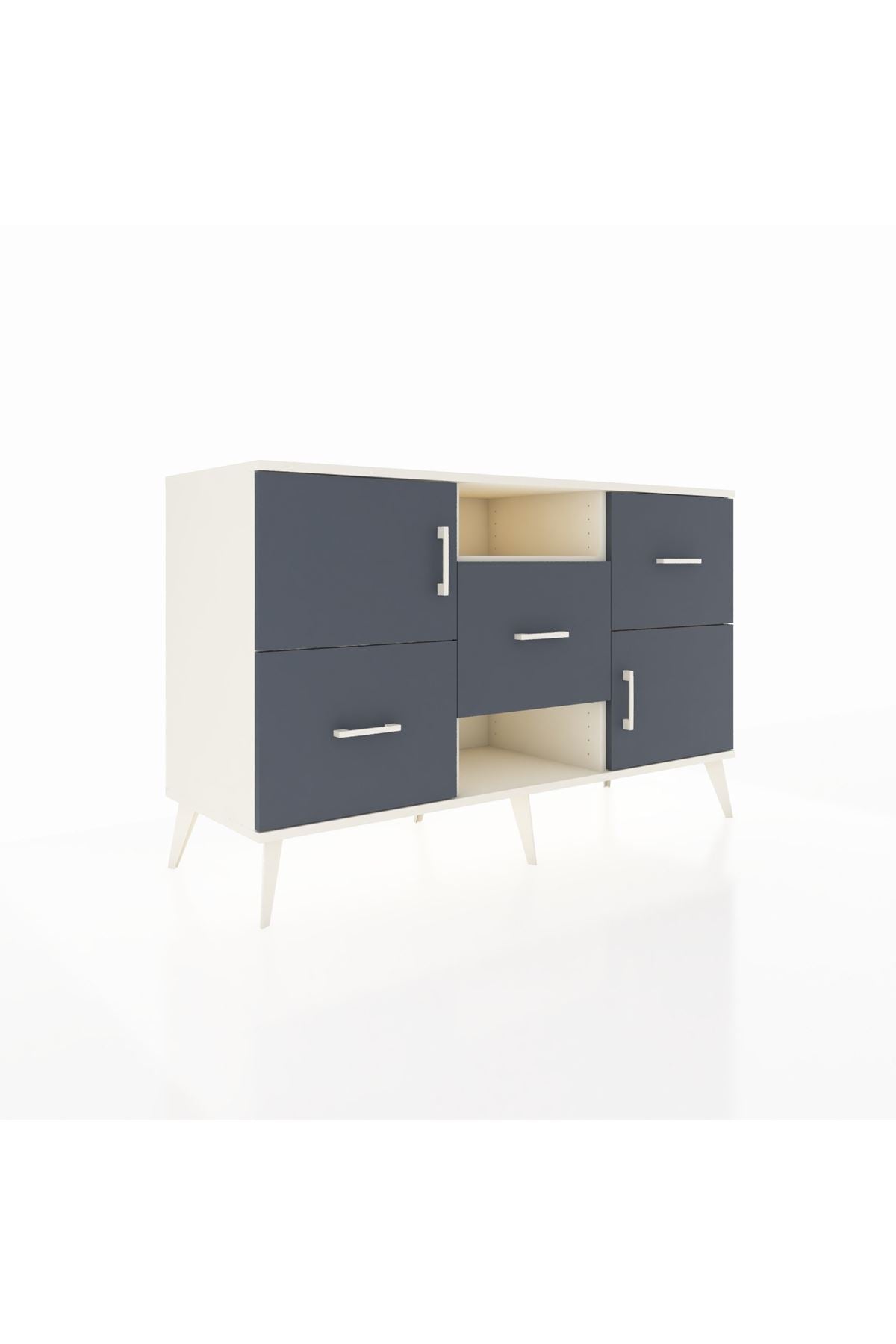 Kronos Konsol 2 Raflı 3 Çekmeceli 2 Kapaklı 132x59x83 - S606M006V08C