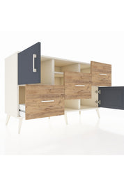 Kronos Konsol 2 Raflı 3 Çekmeceli 2 Kapaklı 132x59x83 - S606M006V09C
